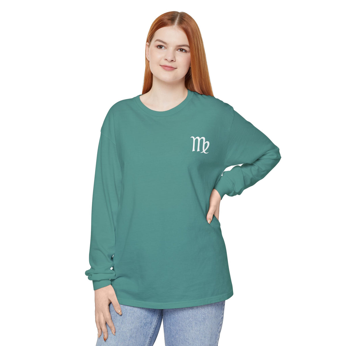 Virgo Zodiac Long Sleeve Tee — 'Virgo Nutrition Facts' Astrology Shirt