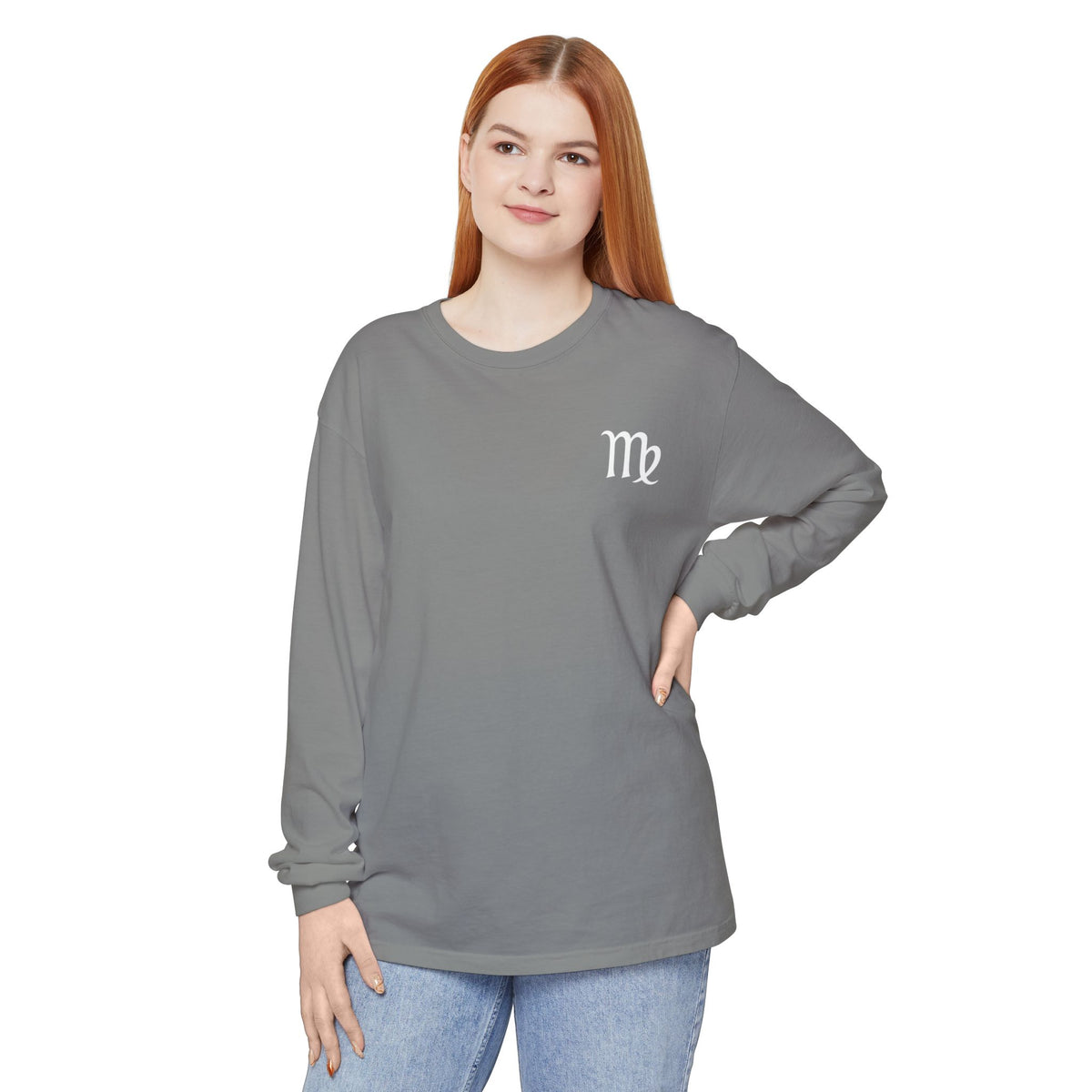 Virgo Zodiac Long Sleeve Tee — 'Virgo Nutrition Facts' Astrology Shirt