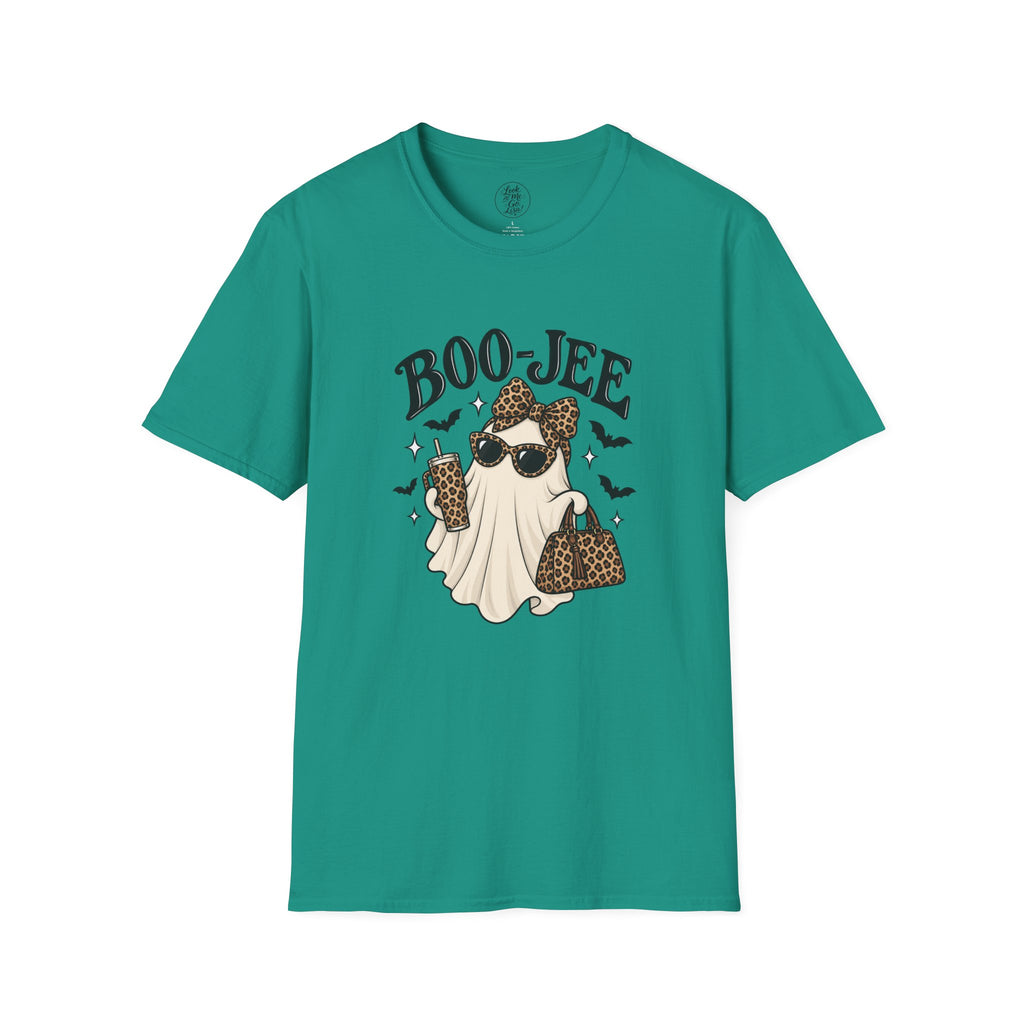 Boo-Jeep Ghost Graphic T-Shirt — Cute Luxury Ghost Halloween Tee