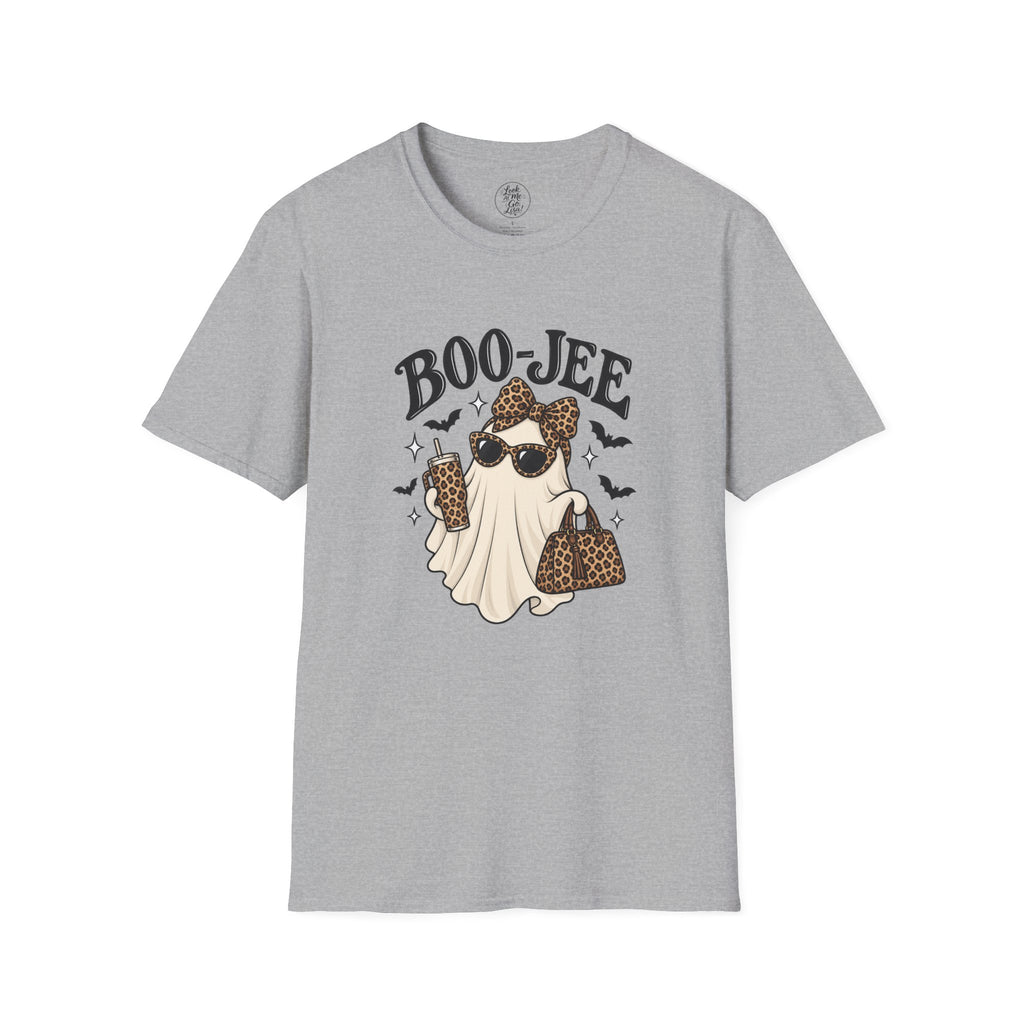 Boo-Jeep Ghost Graphic T-Shirt — Cute Luxury Ghost Halloween Tee