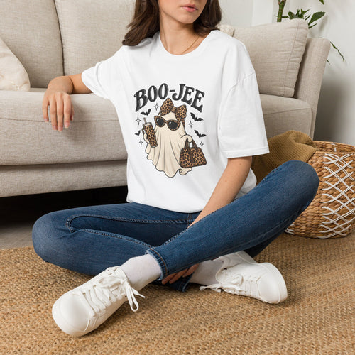 Boo-Jeep Ghost Graphic T-Shirt — Cute Luxury Ghost Halloween Tee